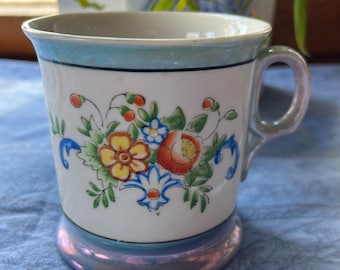Antique Shaving Mug Floral Design