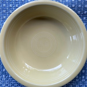 Vintage Fiestaware Yellow Soup Bowl image 4