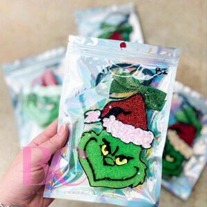 Green Christmas Monster Freshie - Christmas Car Freshener - Glitter - Car Smell - Christmas Car Accessory - Gift