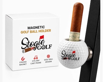 Groomsmen and Bachelor Party Gift - Magnetic Golf Ball Cigar Holder | Golf Accessories for Men