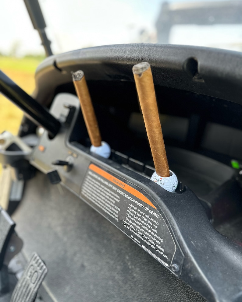 Golf Ball Cigar Holder Golf Gift For Him Golf Cigar Clip Bachelor Party Gift custom by Stogie Golf Stogie Golf Ball
