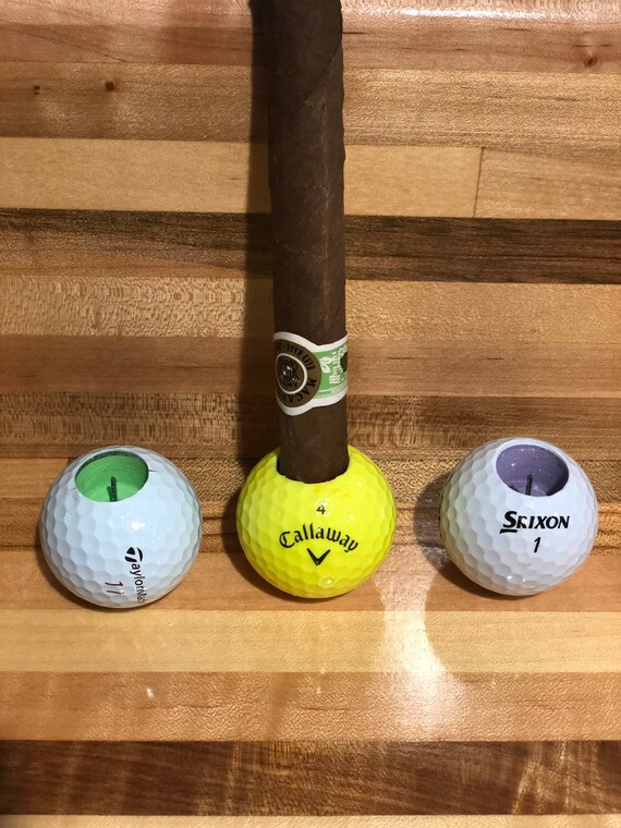Custom Golf Ball Cigar Holder by Stogie Golf Etsy