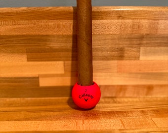 Callaway Golf Ball Cigar Holder Red Matte  Handmade