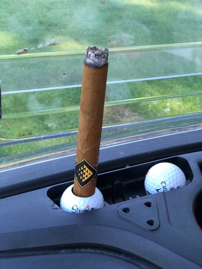 Golf Ball Cigar Holder Golf Cart Accessories Golf Gift Cigar Etsy