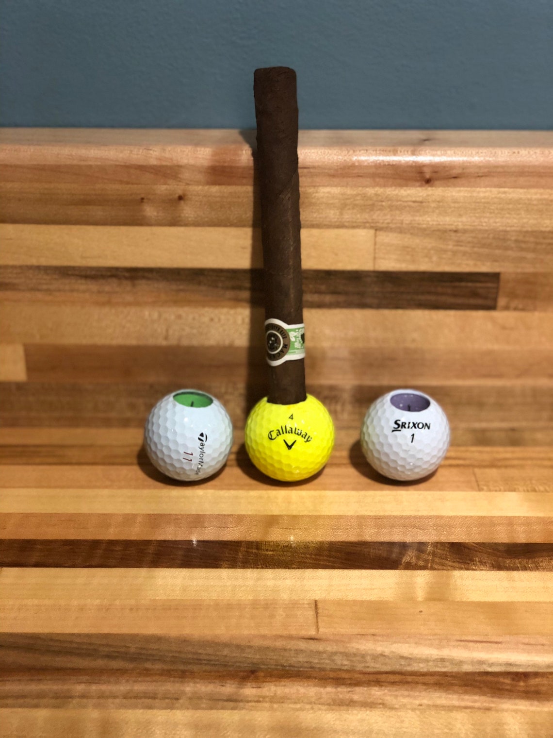 Golf Ball Cigar Holder Handmade by Stogie Golf Etsy