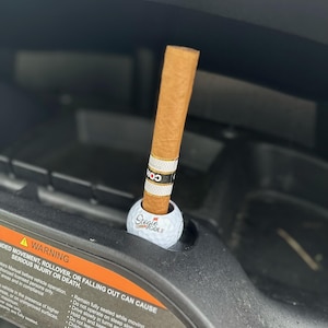 Uchwyt na cygara golfowe do wózka | Prezent dla golfistów | Spersonalizowany prezent dla drużbów | Akcesoria golfowe dla mężczyzn