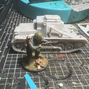 German Sd.Kfz 265 Tank  Armored Car 1/56 28mm