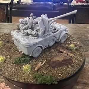 German Field car with AA gun