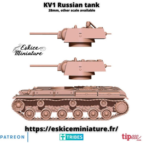 Soviet KV1 tank for Bolt Action/Chain of Command/Flames of War