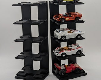 5 car Display for 1/64th scale like Hot Wheels, Matchbox and Johnny Lightning