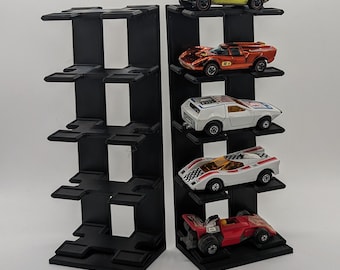 5 car Display for 1/64th scale like Hot Wheels, Matchbox and Johnny Lightning