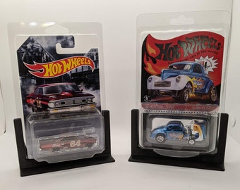 Tabletop Display for Hot Wheels Card in a Protective case - sold as a pair