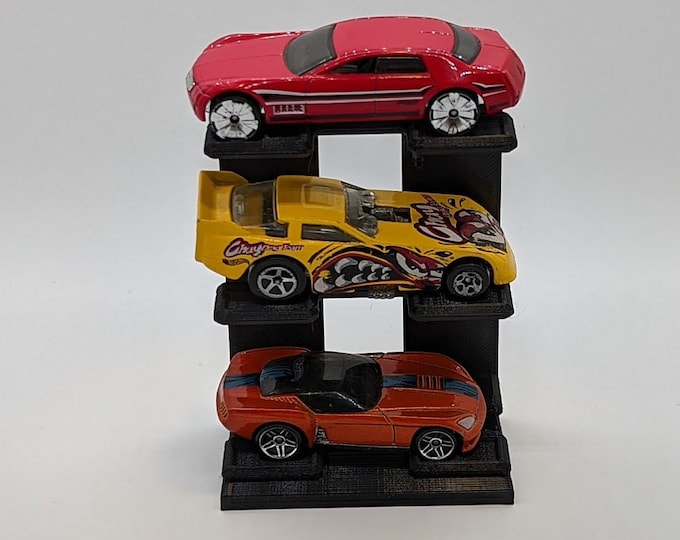 Hot Wheels, Matchbox, 1/64th scale 3 car Display