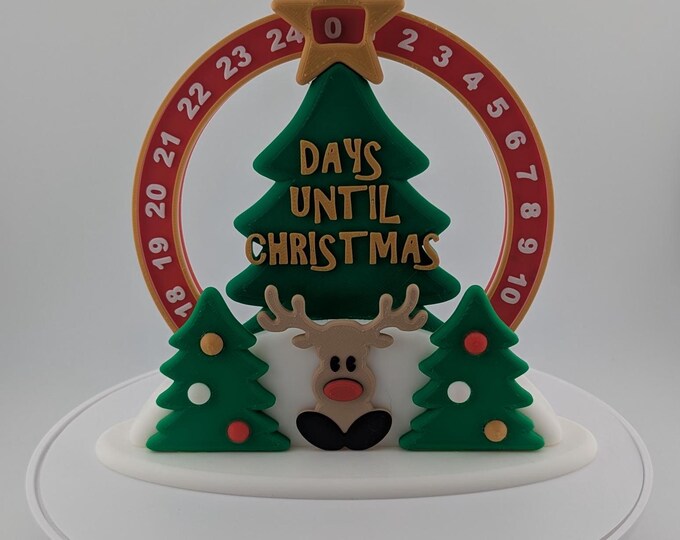 Rudolph Christmas Countdown - 3D Printed