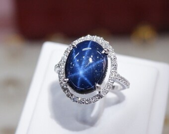 Blue Diamond Ring - Etsy