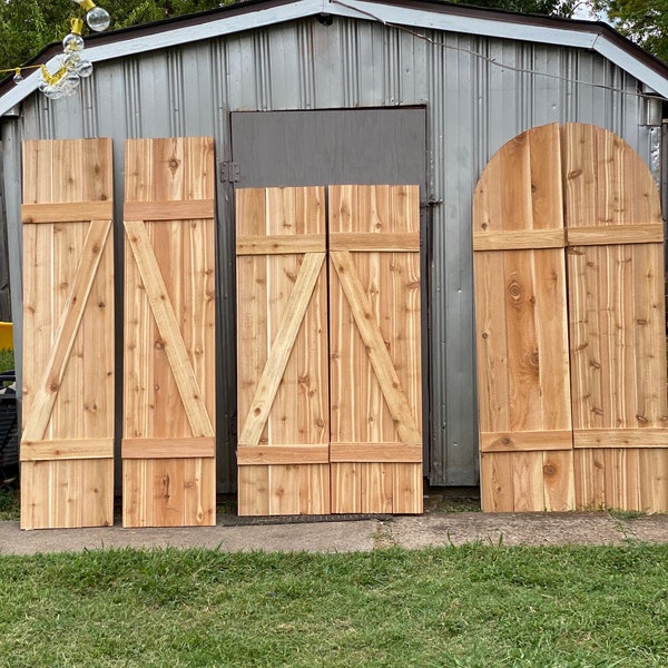 Cedar Shutters Exterior Etsy