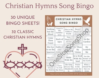 Christian Hymns Song Bingo