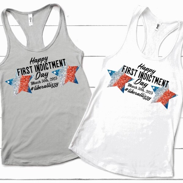 Indictment Day Tank, Happy Indictment Day Tank, March 30th 2023 tank, Stay Left or Stay Triggered Tank, LiberalLizzy, FDT tank