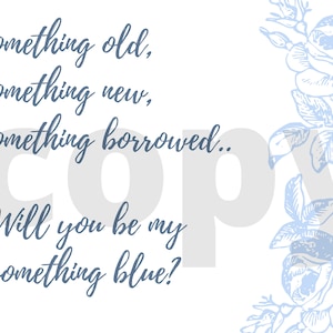 etwas blaues, digitaler Download, Hochzeitsteil, Brauteinladung, Vorlage
