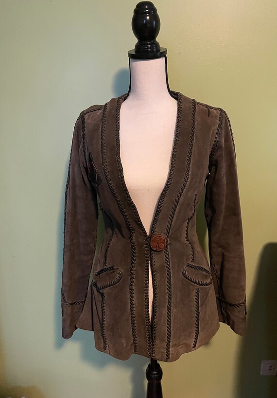 Vintage 70’s Genuine Suede Boho Jacket