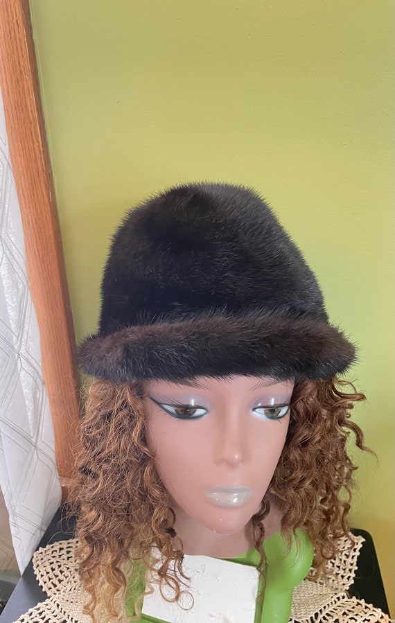 Brown Genuine Fur Hat - image 3