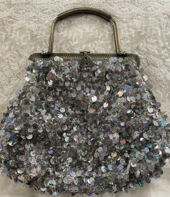 Rainbow Sequin Crossbody Bag Gem
