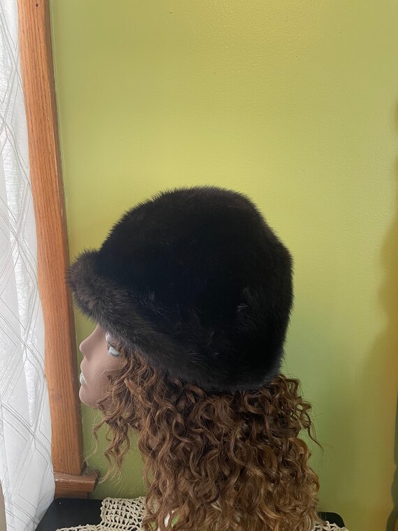 Brown Genuine Fur Hat - image 2