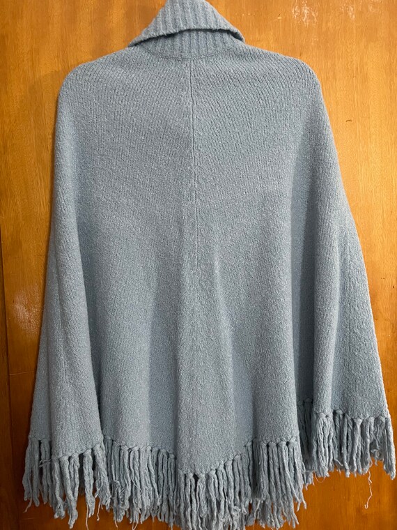 Fringed poncho sweater - image 2