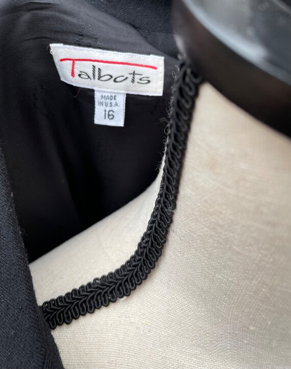 Talbots Black Wool Blazer - image 4