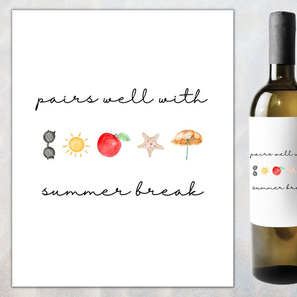 Pairs Well With Wine Labels Etsy Canada