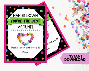 Teacher Appreciation Hand Soap Gift Tag: Editable PDF (Instant Download)