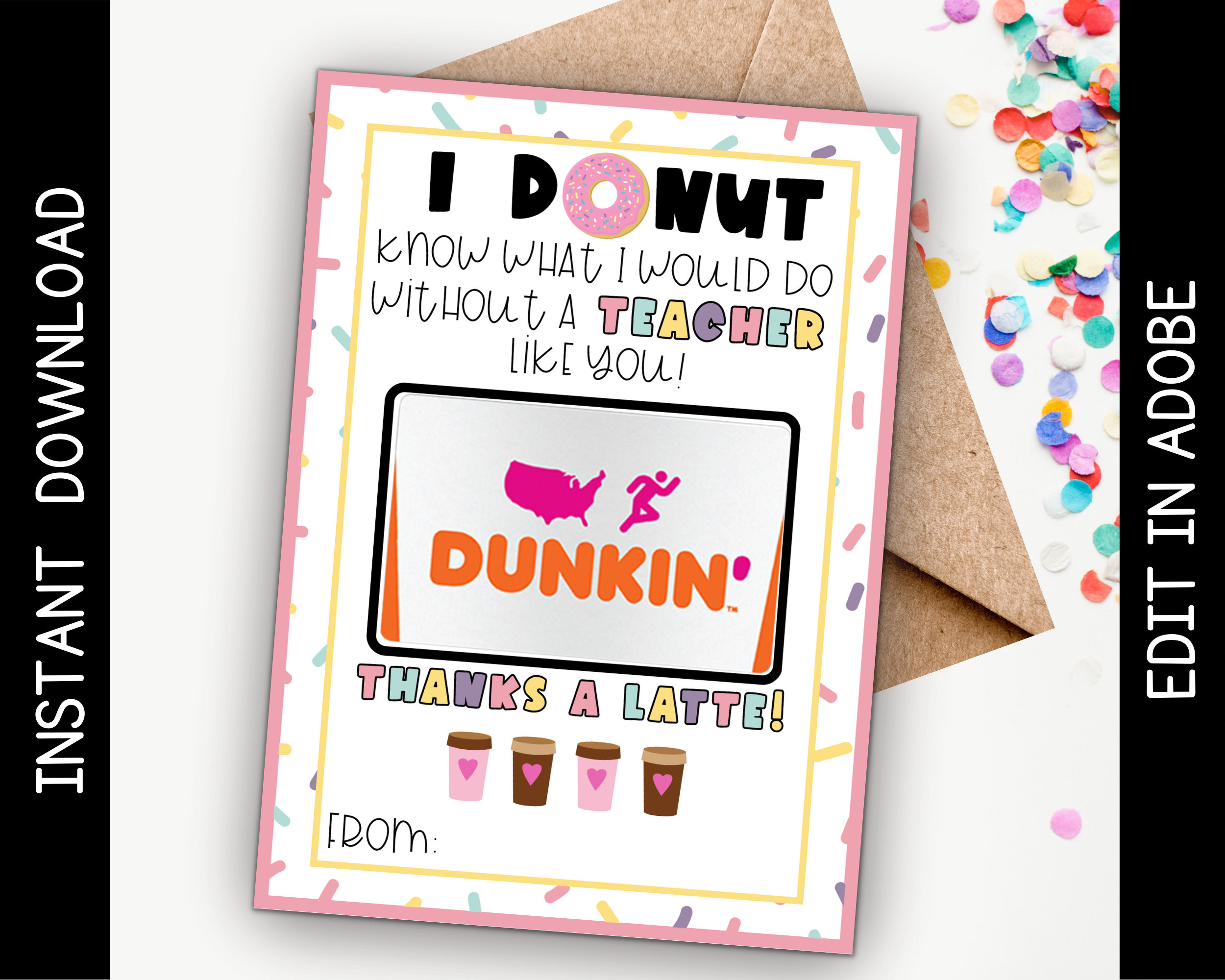 Dunkin Printable - Etsy