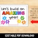 First Day of School Gift Tag: Building Blocks Theme (instant Download ...