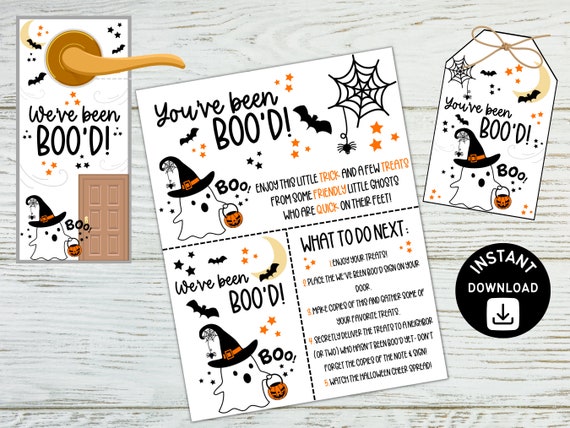 You've Been Boo'd Printable Halloween Kit You've