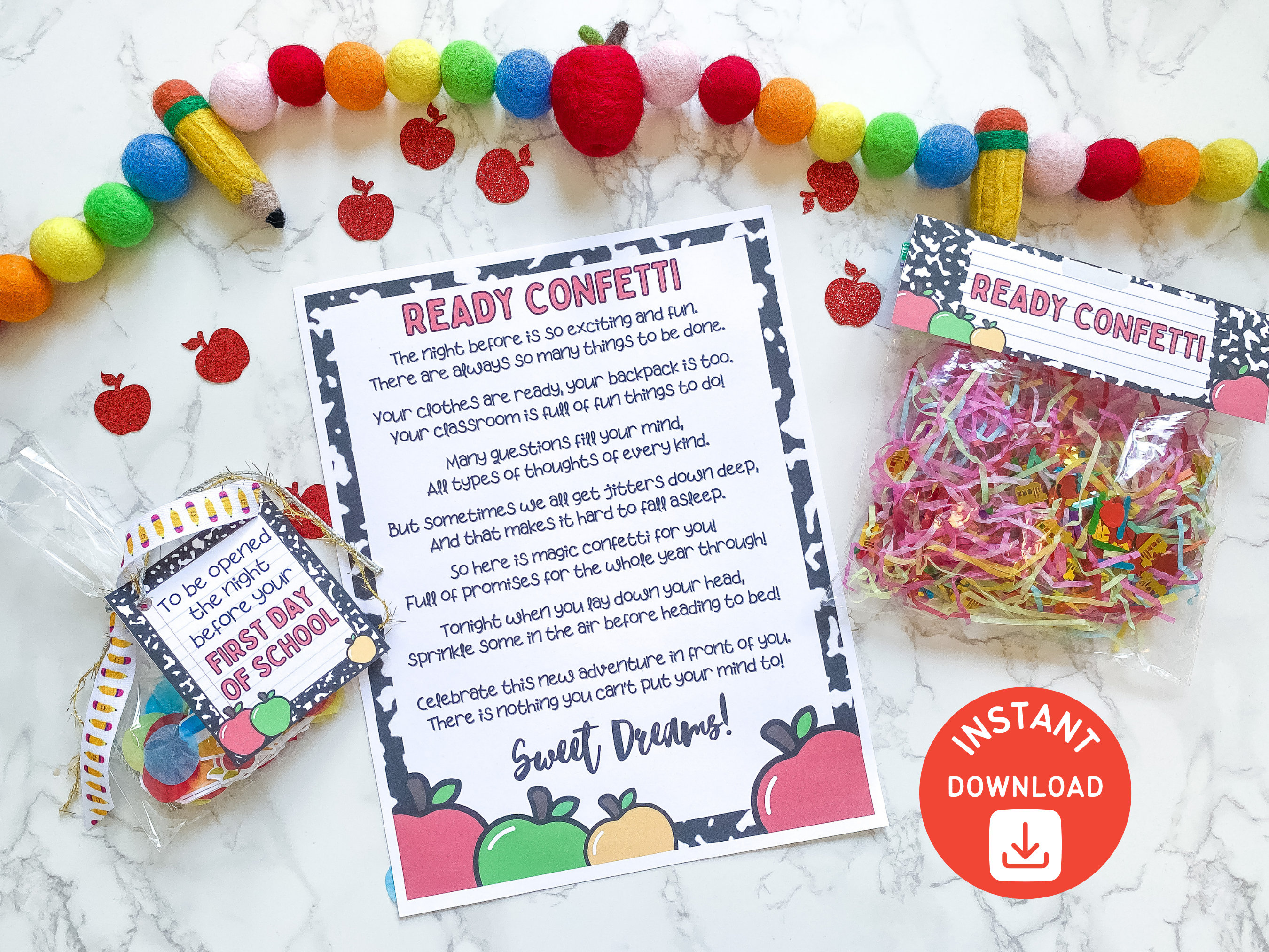 Ready Confetti Back to School Night Before First Day of - Etsy