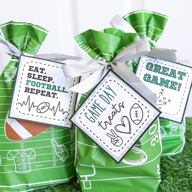Printable Football Treat Tags: Game Day Team Snacks (PDF Download) - Etsy