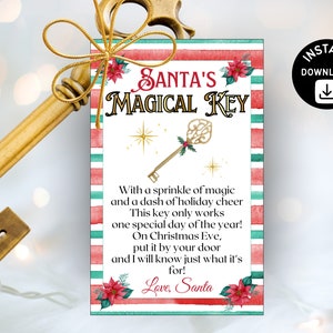 Santa's Magic Key Personalized Christmas Eve Key Santa's Key