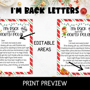 Printable Elf Letters, Elf Welcome and Goodbye Letters, Elf's Recovery ...