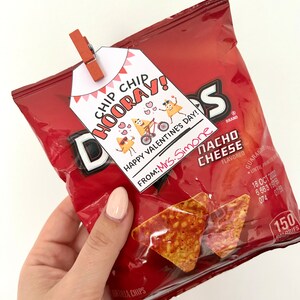 Printable Valentine's Day Chip Tag for Class Valentines, Kids ...