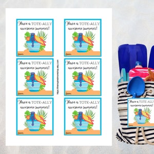 Printable Tote Bag Gift Tag for Teacher Summer Teacher Gift - Etsy