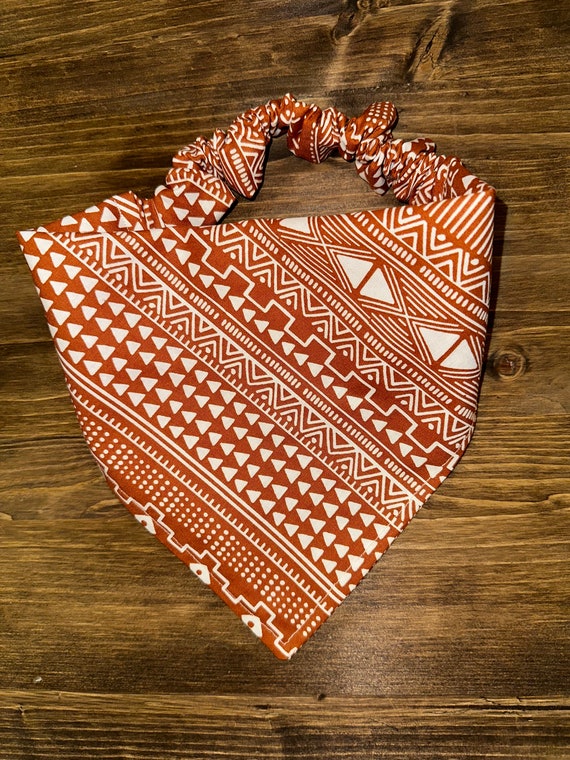 Aztec Scrunchie Bandana | Geometric Scrunchie Bandana