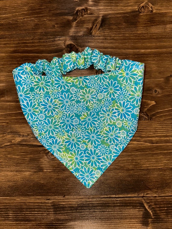 Flower Tie Dye Scrunchie Bandana