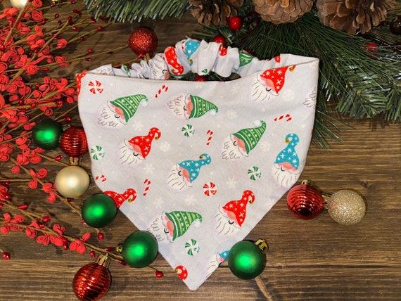 Gnome Christmas Scrunchie Bandana