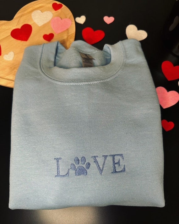 Love Embroidered Sweatshirt