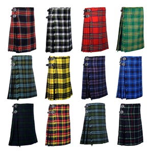 Scottish Kilt Casual Wear 5 Yard  13 oz Traditional Light Weight Kilt available with 40+ Tartans