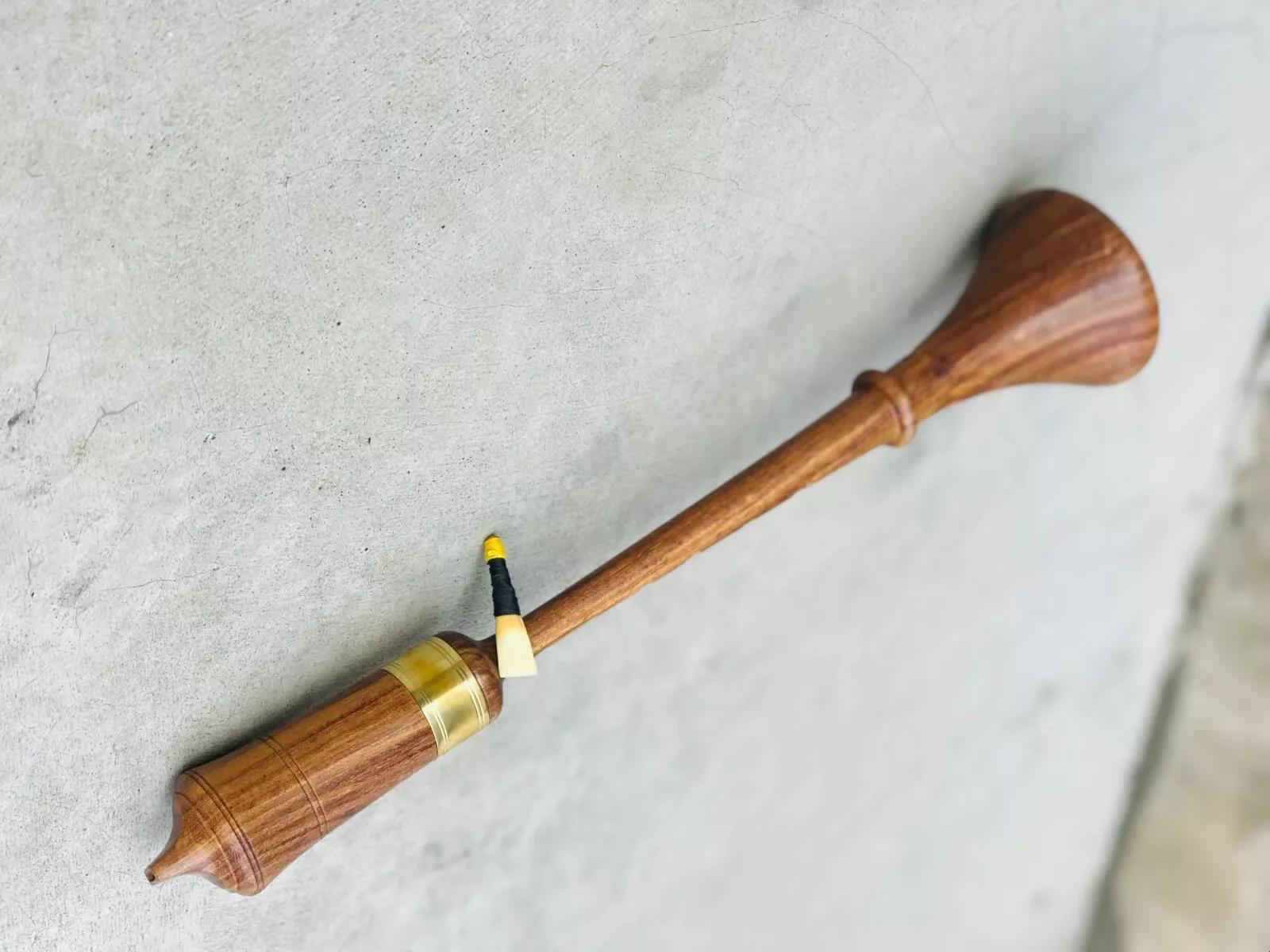Shawm Reed Handmade Rosewood RAUSCHPFEIFE Small Medieval Wooden Shawm Instrument ...