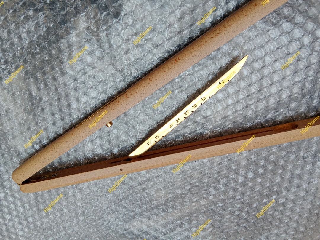 Military Pace Stick Dark Brown Color Brass Fittings
