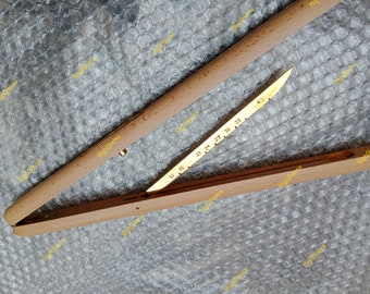 Military Pace Stick Beech Wood Brass Polished Fittings Soft Carry Case