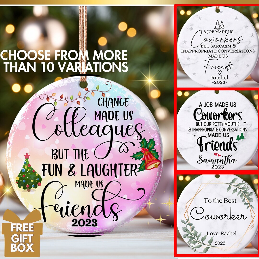 Coworker Ornament Funny,personalized Coworker Christmas Gift,work
