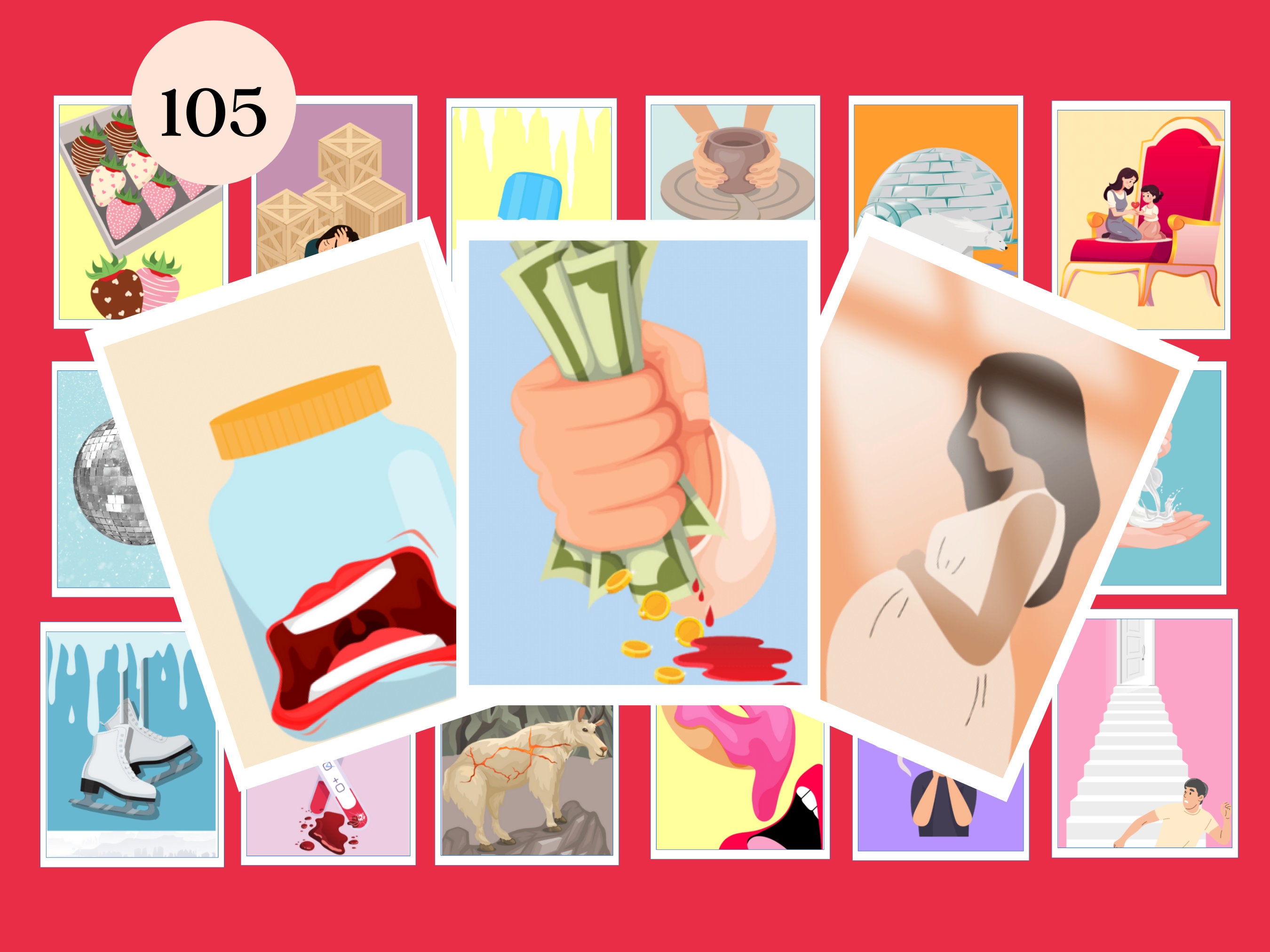 105 Interactive Storytelling Associative Cards | Cognitive Dissonance | Psychology Gift | Thinking Game | Therapy Art [6]